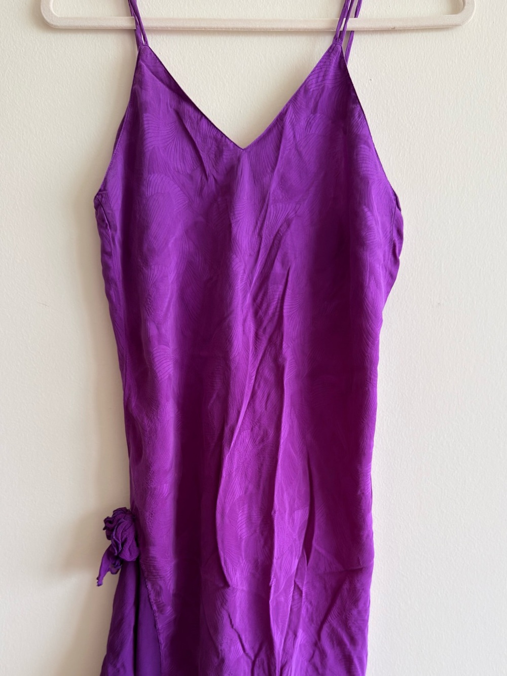 Vintage 90’s VS Gold Label Deep Purple Chemise 100% Silk Size Medium